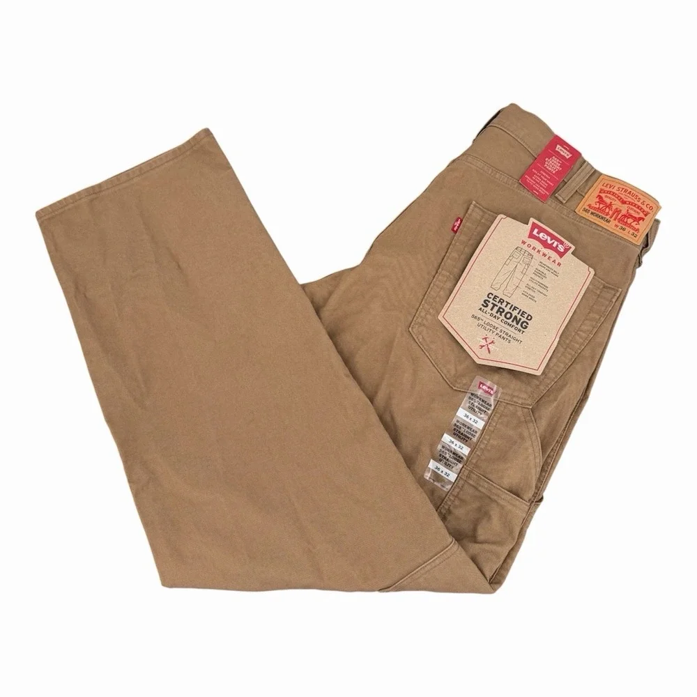 Levis 565 Loose Fit Mens 36x32 Utility Workwear Skater Carpenter Pants